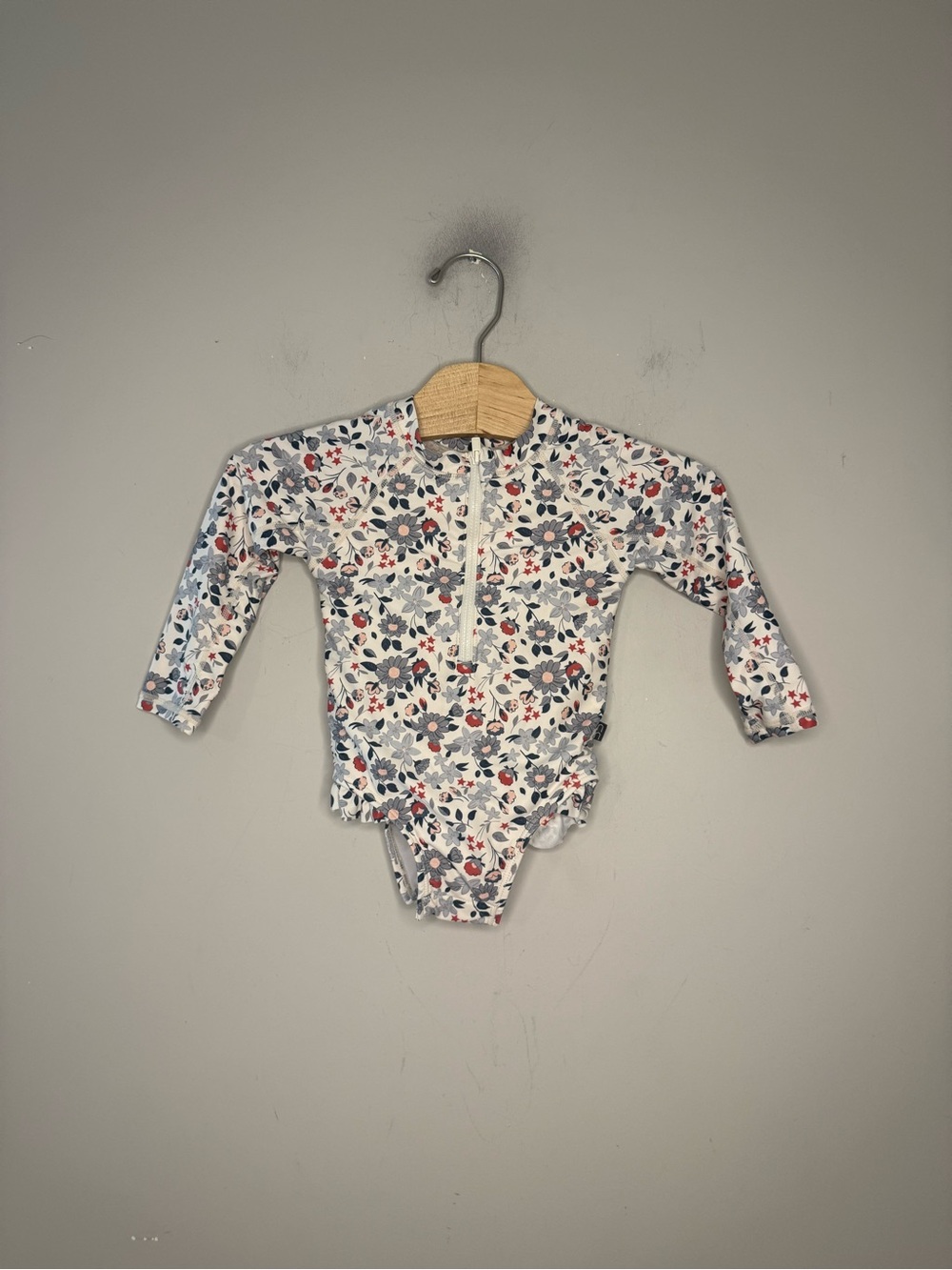 $12 ADD ON modern moments floral rashguard swim suit 12M zara mini boden h&m